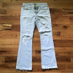 A&F Distressed Jeans
